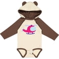 thumbnail image 3 of Inktastic Helicopter Pink Girls Girls Long Sleeve Baby Bodysuit, 3 of 5