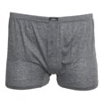 thumbnail image 3 of Tom Franks -  Calzoncillos Boxers Lisos para Hombre (3 Pares) (Negro/Gris), 3 of 4
