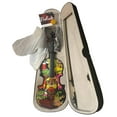 thumbnail image 5 of Rozanna's Graffiti Art Violin Outfit w Carbon Fiber Bow Case Crystal Fine Tuners Rosin Strings, 5 of 6