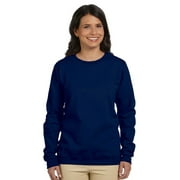 Gildan G180FL HeavyBlend Ladies Fleece Crew -Navy-3X-Large