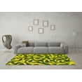 thumbnail image 3 of Ahgly Company Machine Washable Indoor Rectangle Abstract Yellow Modern Area Rugs, 8' x 12', 3 of 4