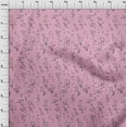 thumbnail image 3 of oneOone Viscose Jersey Light Pink Fabric Leaves & Floral Artistic Sewing Material Print Fabric By The Yard 60 Inch Wide, 3 of 5