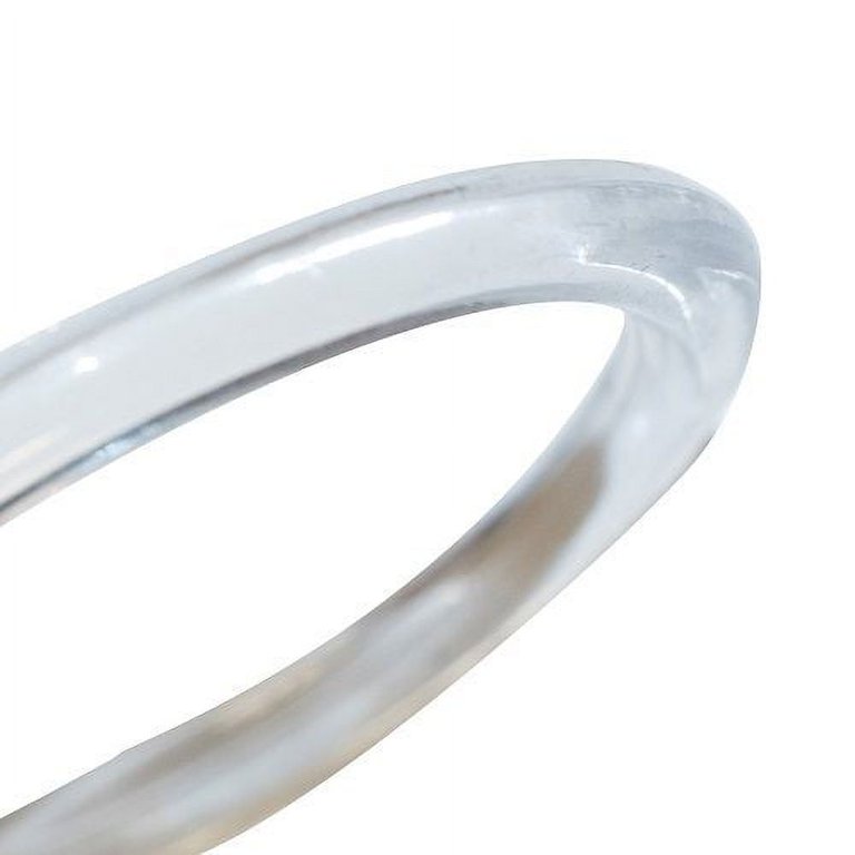 NAHANCO CIR3100 Acrylic Scarf Rings, Large, Clear (Pack of 100)