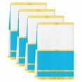 thumbnail image 2 of Modern Blue Gold Kitchen Towels Set of 4, Minimalist Geometric Yellow Striped Absorbent Dish Towels for Kitchen, Microfiber Hand Towel, Quick Drying Tea Towel for Cleaning Decorative Dishcloths, 2 of 7