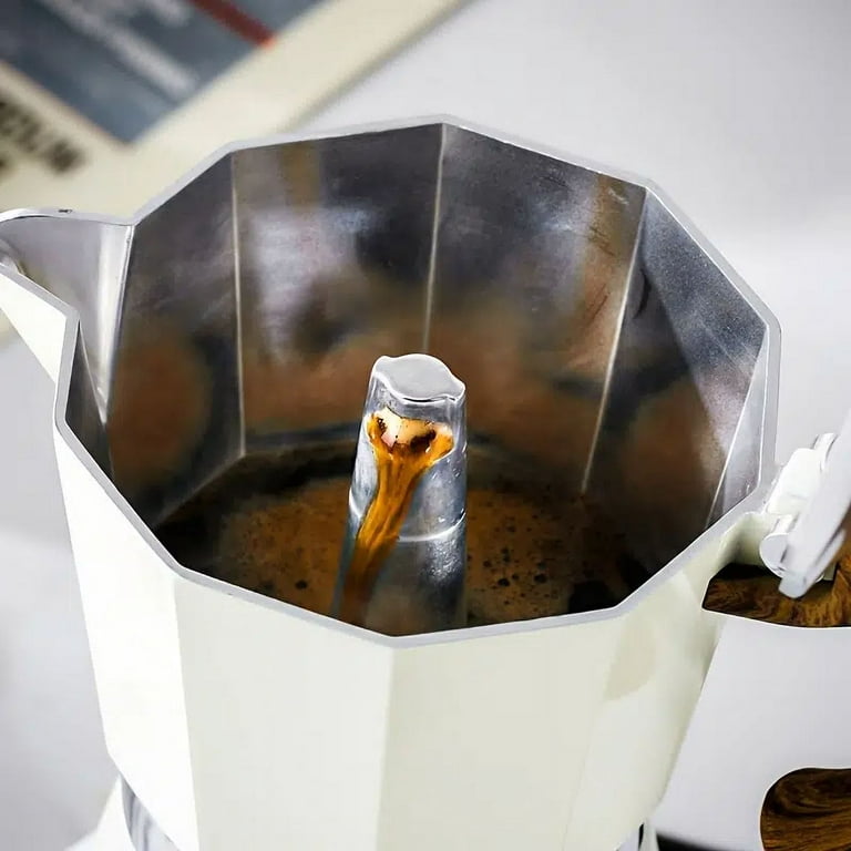 CHEOTIME Stainless Steel Stovetop Moka Pot, Portable Coffee Pot Moka  Espresso Maker Italian Greca Cuban Coffee Maker Ideal for Home, Camping 