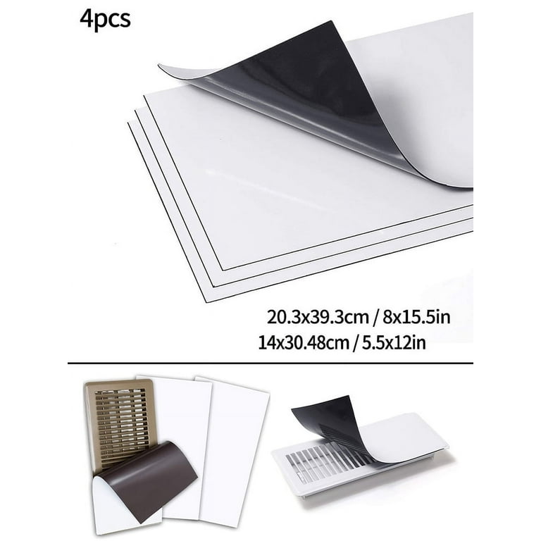 1/4 Pcs Magnetic Vent Cover Extra-Thick Wall Floor Ceiling Vent Covers  8x15.5in