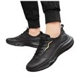 thumbnail image 3 of Caqnni Men's Fashion Sneakers Lightweight Breathable Walking Shoes Tennis Training Shoe Non Slip Trail Running Shoes (Black,45), 3 of 9