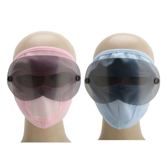 Full Face Shield, Ice Silk Face Veil Mesh Design for Hiking