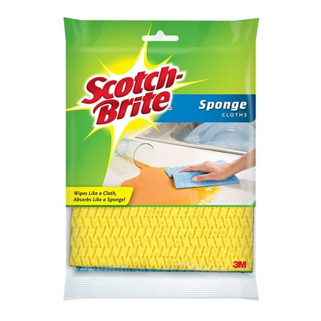 Scotch-Brite Sponge Cloth, 2-Count Pack of 6