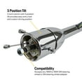 thumbnail image 3 of Universal GM 33-Inch Tilt Steering Column, Floor Shift, 5-Position Adjustable, Compatible with OE & Aftermarket Harnesses, 1969-1994 GM Specs, Includes Chrome Levers, Chrome, 3 of 11
