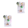 thumbnail image 1 of Kearding Rebanadora de cebolla Cortadora de verduras de acero inoxidable Herramienta para rebanar cebolletas curvada Verde 2piezas Kearding CBP210693, 1 of 6