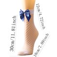 thumbnail image 3 of JeashCHAT Women Mesh Breathability Big Bow Net Socks Short Fishnet Thin Socks Stockings, 3 of 7