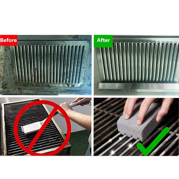 6Pcs BBQ Grill Clean Brick Block Barbecue Cleaning Stone BBQ Racks Stains Grease Cleaner Gadgets Kitchen BBQ Tools