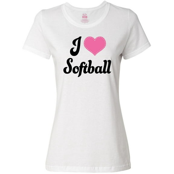 Inktastic I Love Softball Girls Sports Women's T-Shirt