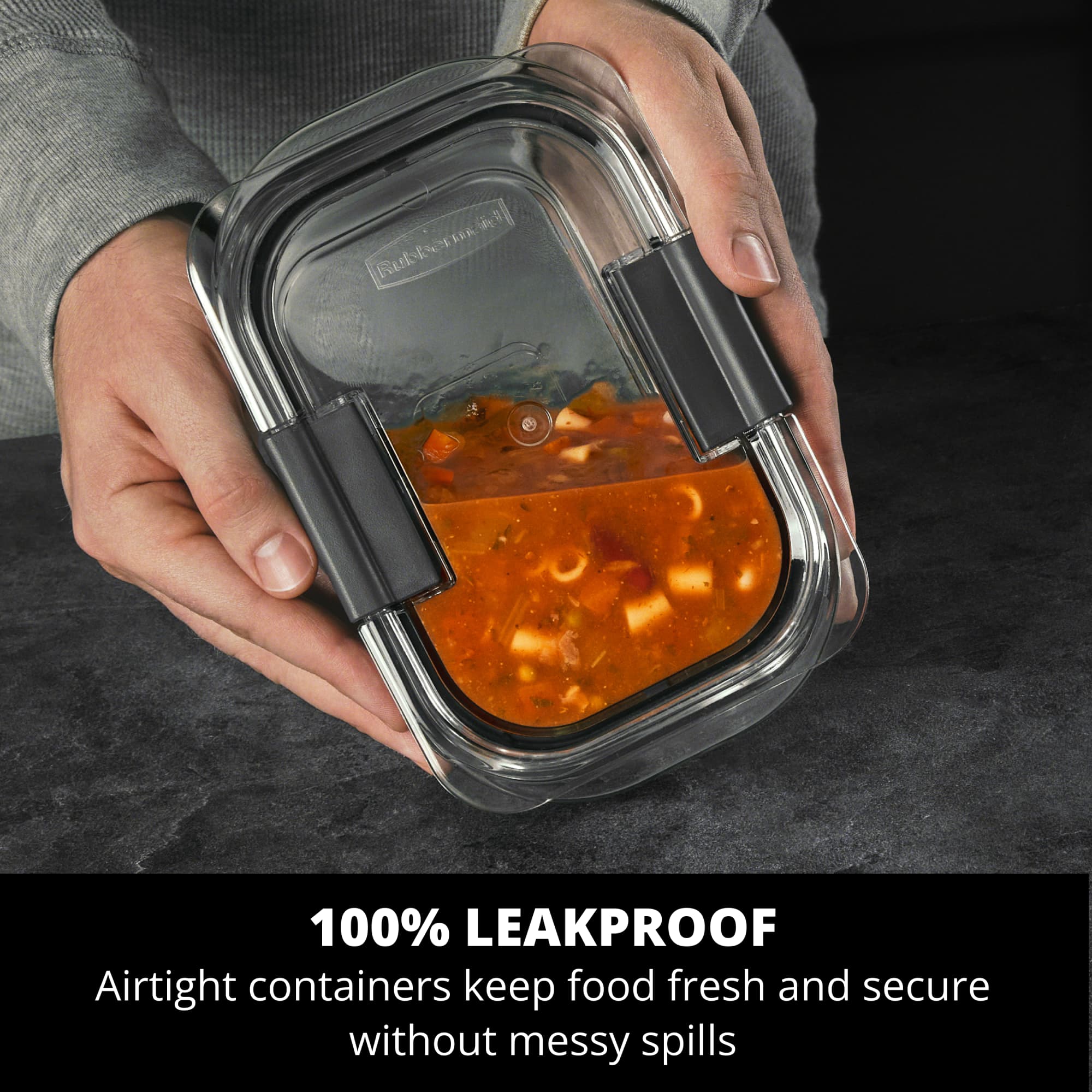 Rubbermaid Brilliance Glass Food Storage Container, 3.2 Cup photo 3