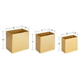 thumbnail image 5 of Kate and Laurel Domio Modern Hanging Wall Pocket Planter Shelves, Set of 3, Gold, Chic Metal Hanging Pots for Wall, 5 of 8