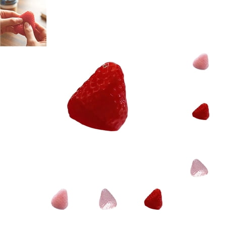 Strawberry Squishies Squishies Strawberry Fidget Toys Adults & Teens Easter Basket Stuffers Glitter Sensory Stress Ball Squeeze Toys for Stress Relief (1PC)