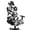 Black Cow Print, variant on KUIFORTI Blue Turtle Gaming Chair Cover with Armrest Covers Waterproof Computer Chair Slipcover Set Universal Fit Gaming Chairs Protector for Office Computer Racing Seats