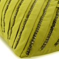 thumbnail image 2 of Pillow Case Custom, Green Pillow Cover, Couch Cushion Cover 24 x 24 Suede Pleated Crystal Embroidered Pillow Cover, Green Pillow Cover 24x24 inch (60x60 cm), Solid - Crystal Lady, 2 of 3