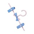 thumbnail image 1 of Kids Pants Hangers, Plastic Seamless Non Slip Clips, Adjustable Telescopic Trousers Rack, Lightweight Durable,  Design, 1 of 8
