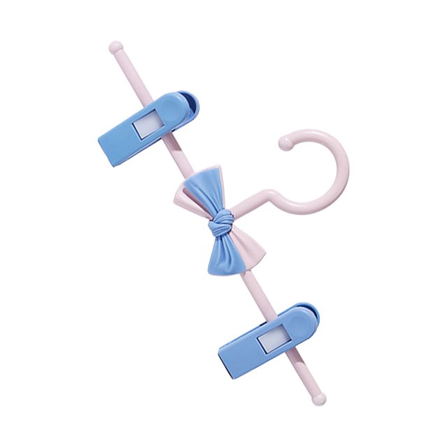 Cintres pour Pantalons Enfants, Clips en Plastique Sans Couture Antidérapants, Support de Pantalons Télescopique Réglable, Léger Durable, Design