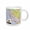 White, variant on 3drose, Image of Topographic Map of California with State Flag, 11oz Two-tone Yellow Mug