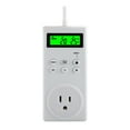 thumbnail image 1 of Mistaha Wireless Programmable Thermostat with LCD Backlight Display - TS-3000 (US Plug) - Control Heating/Cooling Devices - Temperature Calibration & Hysteresis Setting - No Batteries Included, 1 of 6