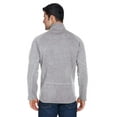 thumbnail image 3 of Devon & Jones DG792 Unisex Bristol Sweater Fleece Quarter-Zip Pullover-Grey Heather-L, 3 of 5