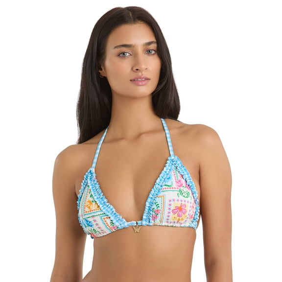 Jessica Simpson Women's Triangle Bikini Top, Sizes XS-2XL