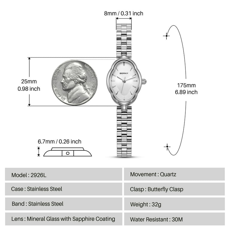 Inch Wrist Watch Size Guide Female Chart Watch Diameter For Wrist