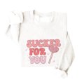 thumbnail image 1 of WEAIXIMIUNG Robe Chandail en Molleton pour Femmes Chandails en Molleton de la Saint-Valentin pour Femmes Pull Graphique à Lettres en Cœur Col Rond Manches Longues d'Hiver, 1 of 4