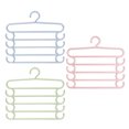 thumbnail image 3 of 3pcs Multi-function Hangers Multi-layer Pants Hangers Space Saving Hangers, 3 of 8