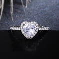 thumbnail image 3 of PERITANG With handcrafted details Cocktail Wedding Ladies Gift for Wife High Quality Lightweight AAA Zircon CZ Ring Thoughtful Surprise Gift Box Included, 3 of 9