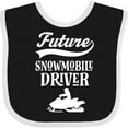 thumbnail image 3 of Inktastic Future Snowmobile Driver Snowmobiling Boys or Girls Baby Bib, 3 of 4