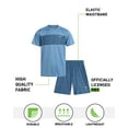 thumbnail image 3 of RBX Boys Athletic Shorts Set - 2 Piece Short Sleeve T-Shirt and Quick Dry Gym Shorts Set (8-12), 3 of 7
