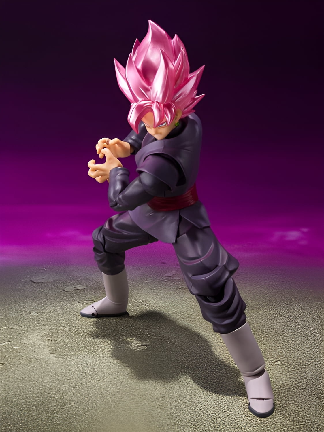 Dragon Ball Super S.H.Figuarts Goku Black Super Saiyan Rose 5.5” Collectible Figure, Bandai, Toys