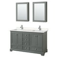 thumbnail image 6 of Wyndham Collection Wcs202060d-Vca-Med Deborah 60" Free Standing Double Basin Vanity Set -, 6 of 7