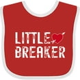 thumbnail image 3 of Inktastic Little Heartbreaker with Arrow Boys or Girls Baby Bib, 3 of 4