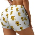 thumbnail image 2 of Naloa Leopard Print Biker Shorts for Women Seamless Scrunch Short Women’s Yoga Shorts for Gym Running Sport Shorts - X-Large, 2 of 9
