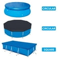 thumbnail image 1 of Swimming Pool Cover   6/8/10/15ft Diameter Frame Pool Cover  Portable Pool Cover Protector PE Material Drawstring Design Waterproof and Dustproof, 1 of 11