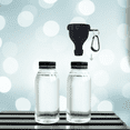 thumbnail image 3 of 2 Pack 50ml Portable Protein Powder Containers with Funnels and Carabiners, Leak-Proof Pre-Workout Supplement Dispenser for Shaker Bottles and Water Bottles, 3 of 6