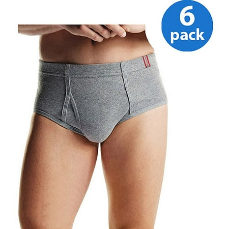 Hanes Men's FreshIQ ComfortSoft Waistband Mid-Rise Dyed Briefs 6-Pack