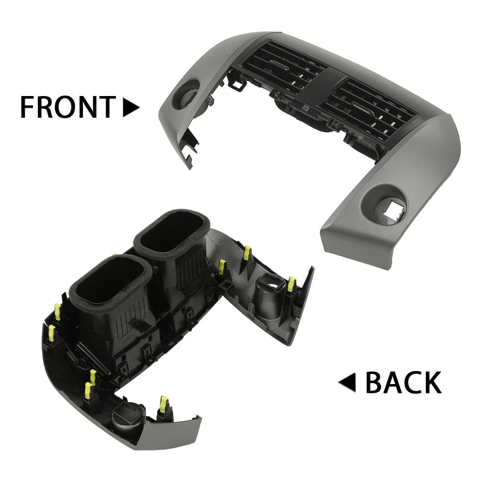 PIT66 Center Dash A/C Heater Air Vent Cover Trim Bezel Switch Black Fit for Toyota Rav4 2006-2012