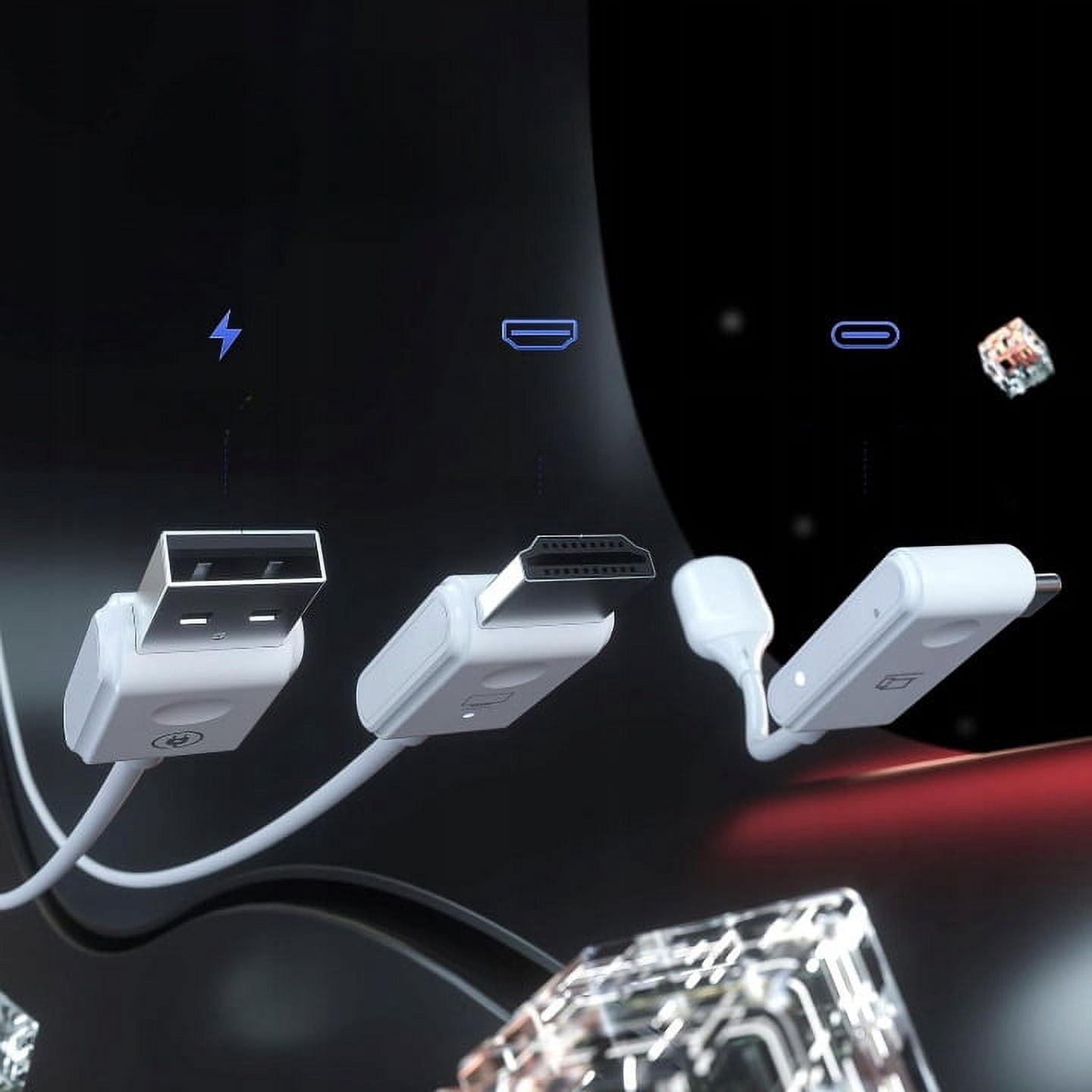 Wireless HDMICS7 point-to-point plug-and-play wireless HDMI extension cable conference Type-c screen device