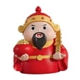 thumbnail image 4 of Sculpture Dieu de la Richesse, Cadeaux Mignons, Petite Statue de Caisin pour Chambre, Bureau, Maison, Rouge, 4 of 8