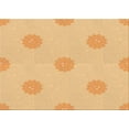 thumbnail image 1 of Ahgly Company Machine Washable Indoor Rectangle Transitional Orange Area Rugs, 2' x 4', 1 of 7