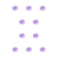 thumbnail image 1 of Pajarita de gato Bewildely con flores morado claro 10Conjunto, 1 of 6