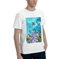 thumbnail image 2 of Bingfone Corals And Tropical Fish Men'S Loose Fit Short-Sleeve Pocket T-Shirt, 2 of 7