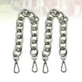 thumbnail image 3 of ColoMX 2 piezas de 30 cm de cadena de hierro de repuesto para manualidades antiguas, accesorios de correa para bolsos, accesorios de asa para equipaje de mano (plata), 3 of 7