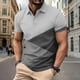 thumbnail image 3 of Ceisia Men's Summer Casual Diagonal Color Block Mesh Short Sleeve Lapel Shirt Multicolor L Gifts, 3 of 7